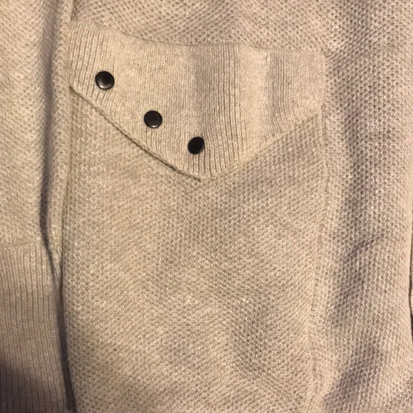 Diesel light grey cardigan sweater. - Picture 2 of 7